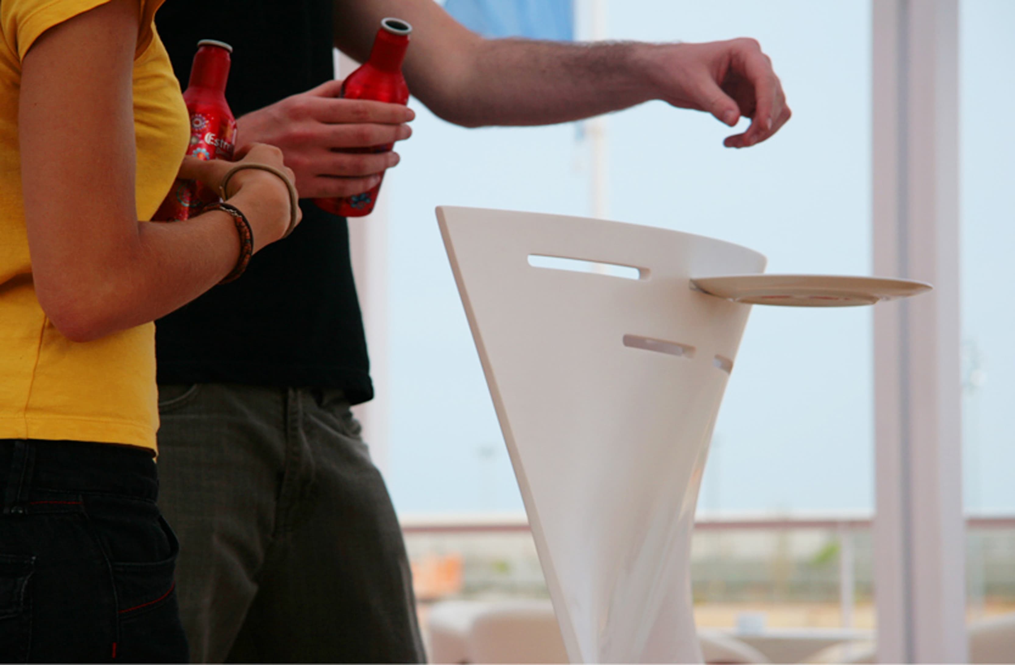 Curved solid surface panel formed with Cross-Flow™ thermoforming