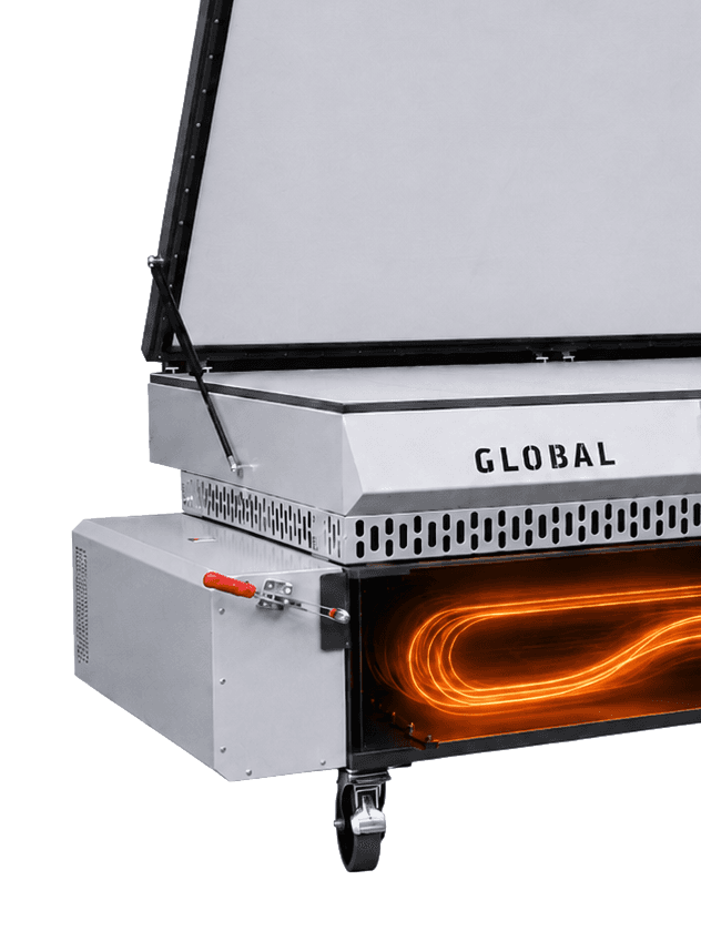 Duo Cross-Flow thermoforming station with integrated heating oven